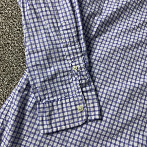 Ralph Lauren Mens Shirt Size Large Purple Checkered Long Sleeves Button Down - Picture 3 of 11